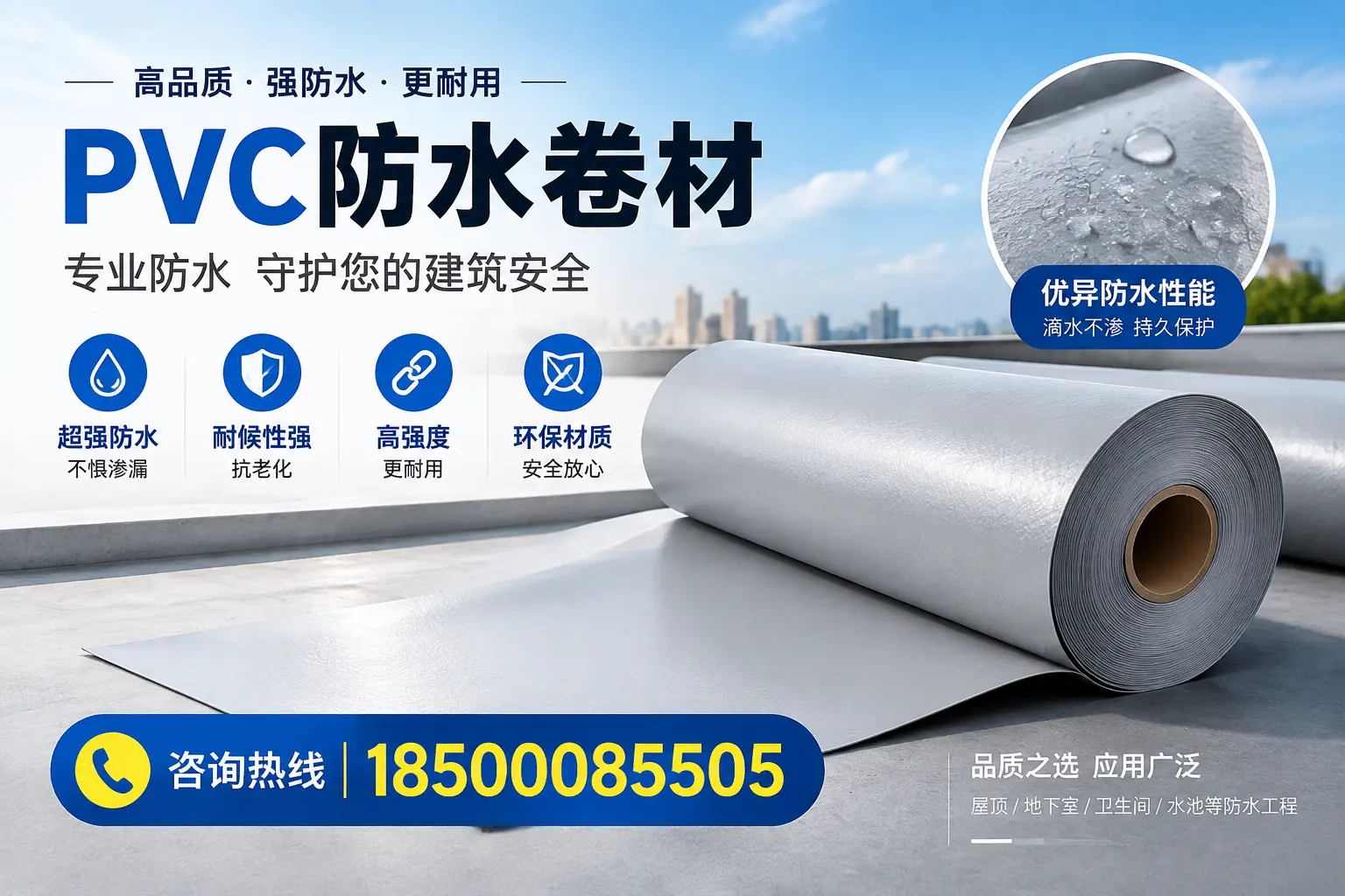 长春地区pvc防水卷材的市场现状与发展趋势